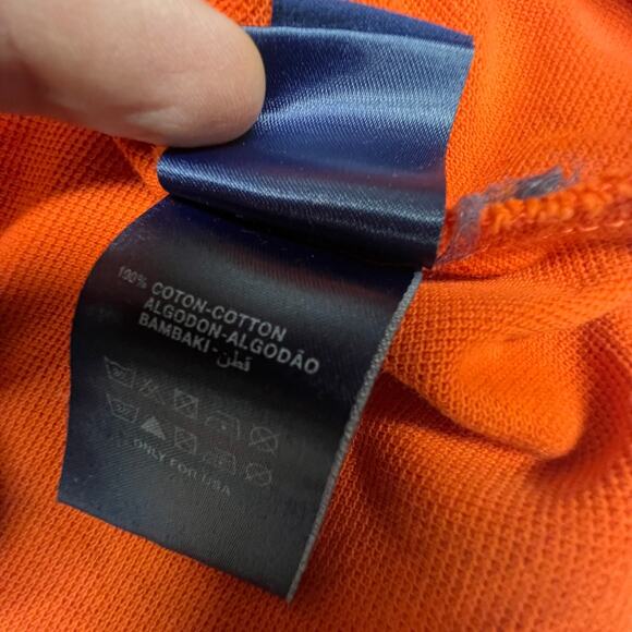 Vilebrequin Polo Shirt Mens XXL Orange Cotton Knit Classic Preppy Activewear - Picture 6 of 9